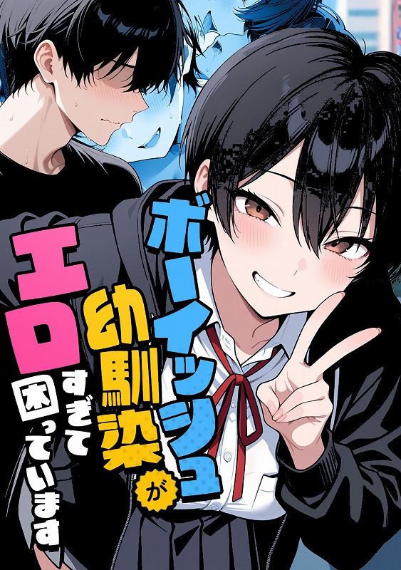 ボーイッシュ幼馴染がエロすぎて困っています_page_1_cover